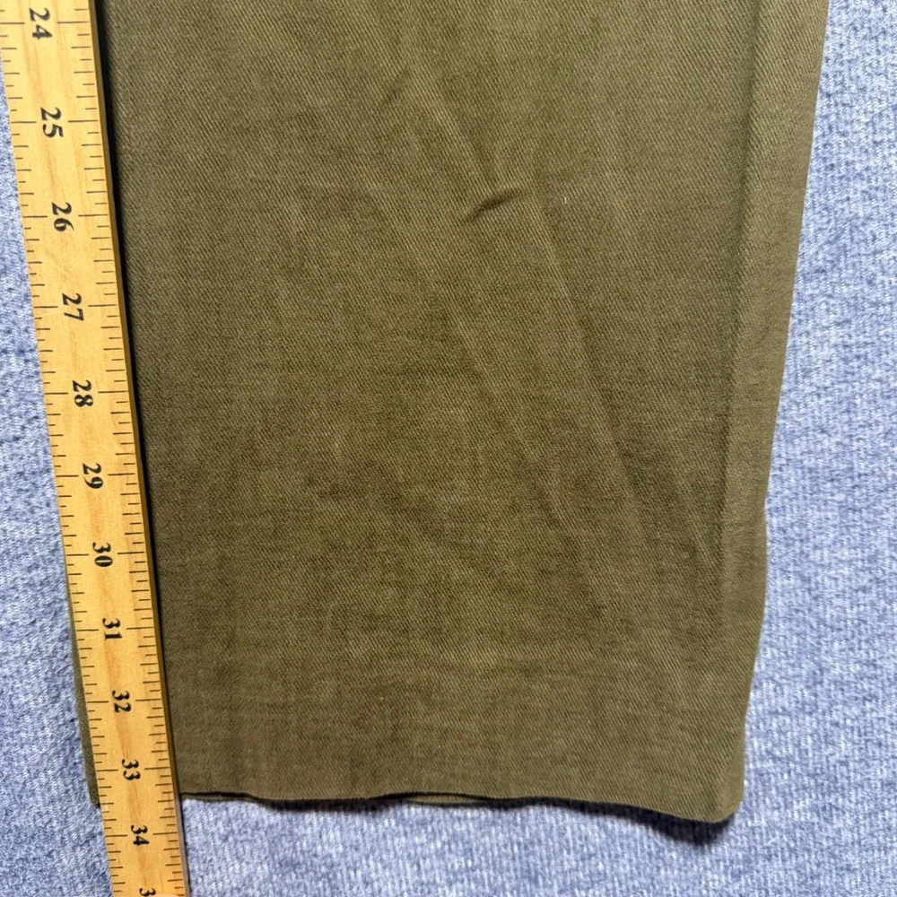 Banana Republic Mens Brown Flat Front Chino Pants 34x33 Straight Leg Slacks